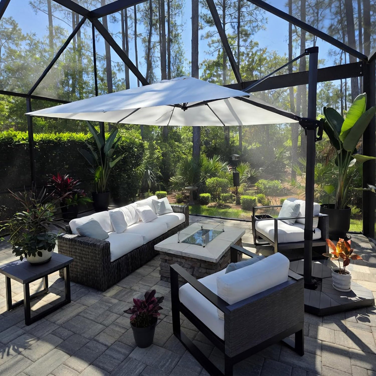 purple leaf patio umbrella outdoor 10' x 10', main product view