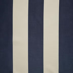 Exclusive Home Canopy Stripe Indoor/Outdoor Grommet Top Curtain Panel, 54"x96", Navy / Sand, Set of 2