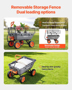 vevor 800lbs 7 cu.ft poly garden cart dump, package contents