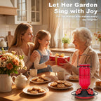 feed garden glass hummingbird feeder for outdoors, leak-resistant on a desk or shelf