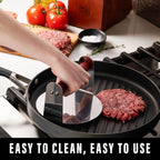 Bellemain Stainless Steel Round Smash Burger Press 6 inches Burger Smasher | patty smasher, perfect for sliders, smashburgers, and paninis