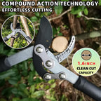 YRTSH Loppers, Hedge Shears & Pruners Combo Set, 3-Piece Hedge Clippers | Heavy Duty Tree & Shrub Care Kit for Yard, Lawn & Garden,Professional Branch Cutter Tree Trimmer for Indoor Outdoor Gardening