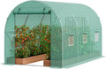 vevor walk-in tunnel greenhouse, 9.6x6.4x6.2 ft hoop house, main product view
