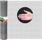 Gartist 1/2inch 16"x50' Chicken Wire Fencing Roll, Galvanized Hardware Cloth, 19Ga Hot-Dip Welded Preventing Snakes, Raccoons and Foxes