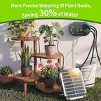 solar drip irrigation system, auto plant waterer for on a desk or shelf