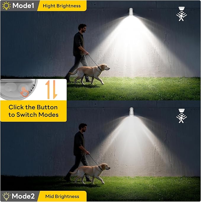 Rechargeable Battery Operated Motion Sensor Light,4000mAh Battery Powered Spotlight 600 Lumen Outdoor IP65 Waterproof for Porch,Yard,Wall,Garden