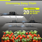 LED Grow Light 150W Full Spectrum Grow Lights for Indoor Plants | UAP1500 Commercial Growing Lamp Full Epar Boost Mode Switch Daisy Chain, Dimmable for Seeding Veg Bloom in 2x2, 3x3 Grow Tent