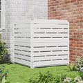 zzm white privacy fence panels (2 panels) outside, main product view