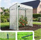 vounot® garden greenhouse tomato grow house with roll-up, side view