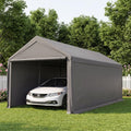 10x20 heavy duty carport, storage carport with sidewalls, main product view