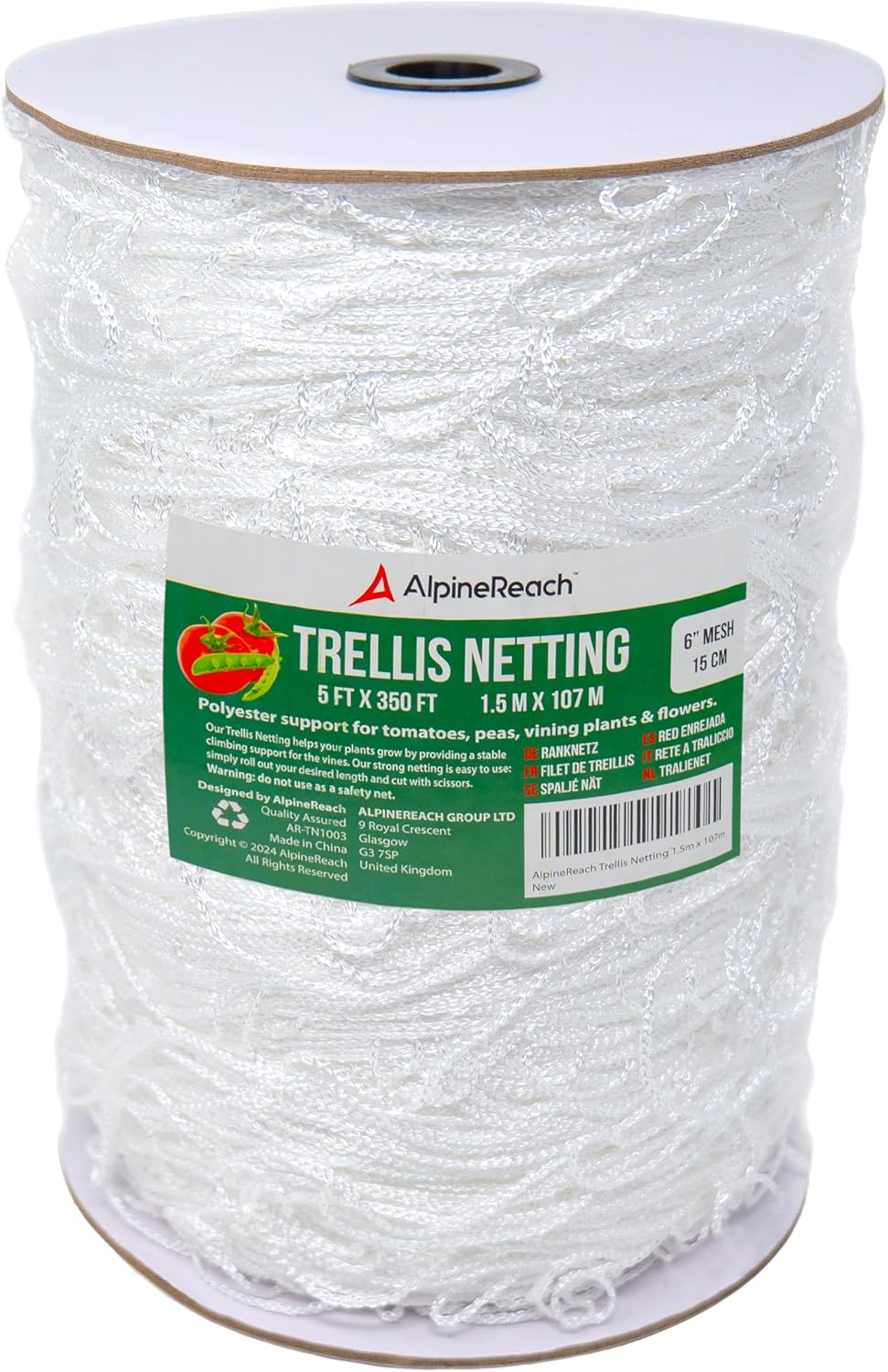 alpinereach trellis netting 5 x 350 ft heavy, main product view