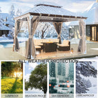 lc&qs clear tarps heavy duty pvc, transparent tarp, side view