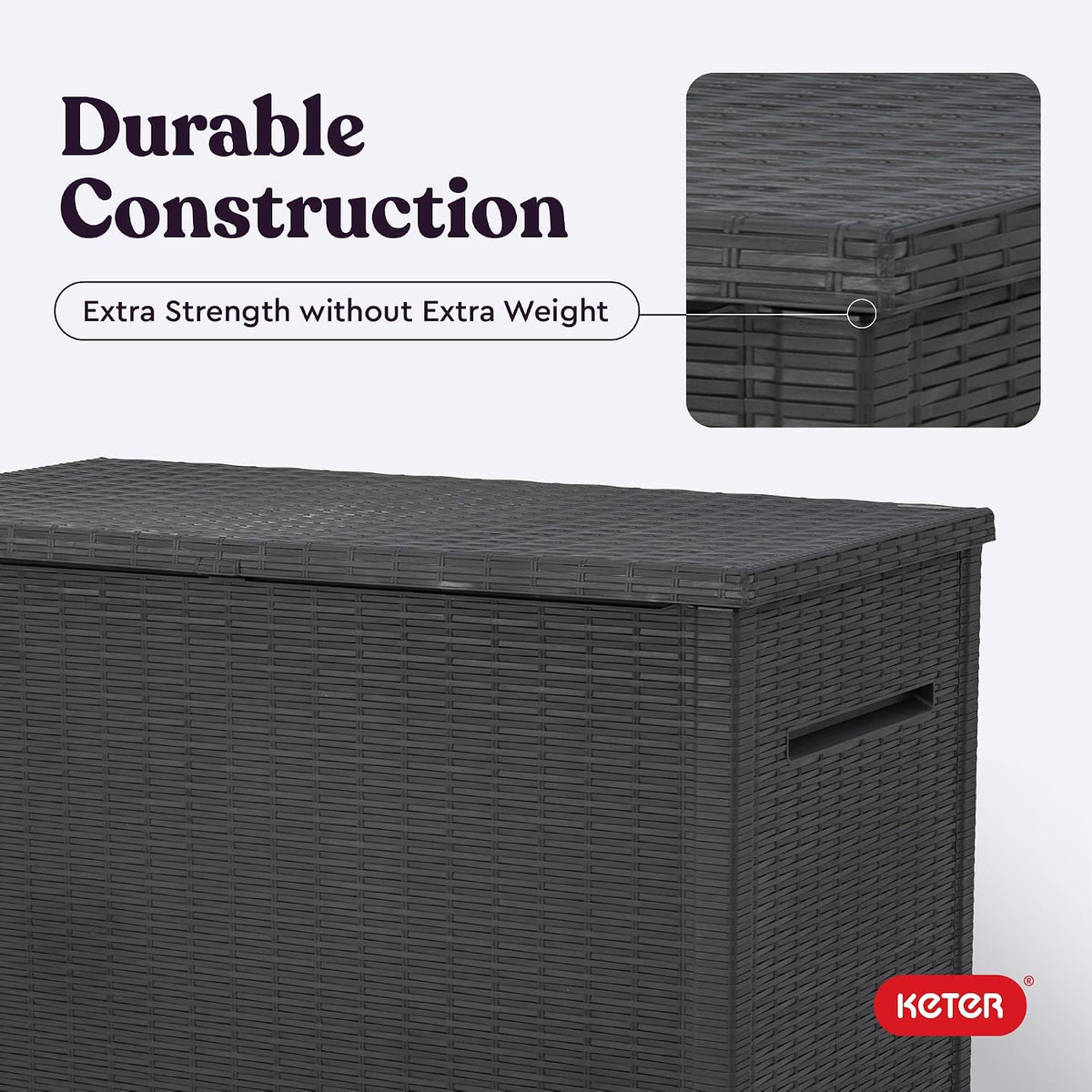keter java 230 gal outdoor storage box for on a desk or shelf