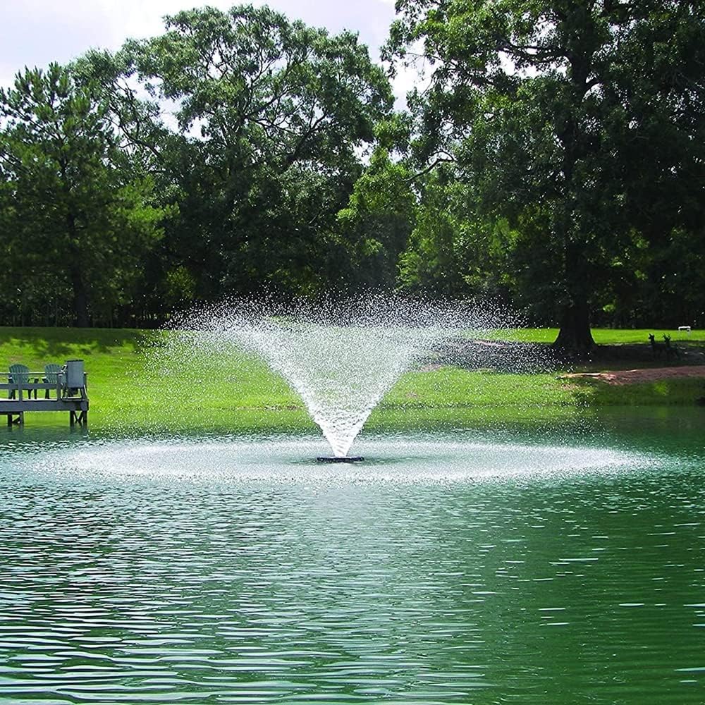 Kasco 3/4HP VFX Aerating Fountain w/LED Lights, 120V, 100ft | Aerating Fountain with includes LED light kit for stunning nighttime display, aerates while creating beautiful water patte..