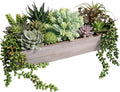winlyn 15" artificial succulents plants arrangement fake succulent, main product view