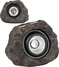 solar rock lights outdoor – 2 pack waterproof, main product view