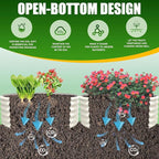 17" Tall Elevated Round Metal Rised Garden Bed- 4'x4' in Size and 0.8MM Thick Durable Planter Box for Vegetables Flowers Succulent at Patio/Garden Outdoor (White, 4FT Diameter)