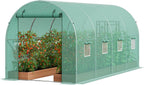 vevor walk-in tunnel greenhouse, 14.6x6.4x6.3 ft hoop house, main product view
