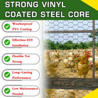 chicken wire 48inx150ft, premium chicken wire fencing, chicken, package contents
