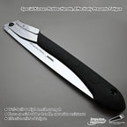 TONMA 14" Professional Folding Hand Saw Made in Korea, Large Teeth, TDE-637 | Japanese Plating Impulse Hardened Stainless Blade, Pruning Hand Saw for Wood Cutting, Outdoor Camping, Garden Woodworking
