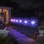 hpufkot solar garden lights outdoor,waterproof garden, 2pc 200 on a desk or shelf
