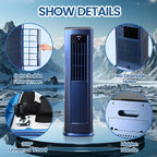 airplus smart portable air conditioner, 12,000 btu cooling/heating showing dimensions