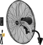 garvee 24 inch wall-mount misting fan, 3-speed ip44, main product view