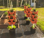 5 Tier Stackable Strawberry, Herb, Flower, and Vegetable Planter - Vertical Garden Indoor/Outdoor
