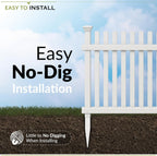 zippity roger rabbit garden fence, white vinyl diy shown in use