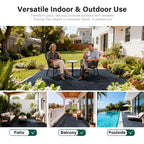 interlocking deck tiles 44 pack, plastic outdoor deck, view 10