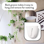 Make Good PlantPod Luxe - Self-Watering Wall Planters (Set of 6) - Easy to Water and Install - Lightweight - Design Your Own Vertical Garden - Wall Planters for Indoor Plants