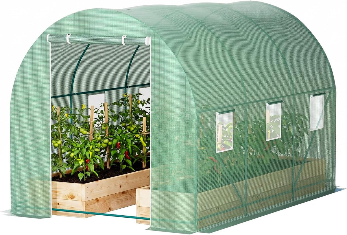 10'x7'x7' green house portable greenhouse large walk-in greenhouses, main product view