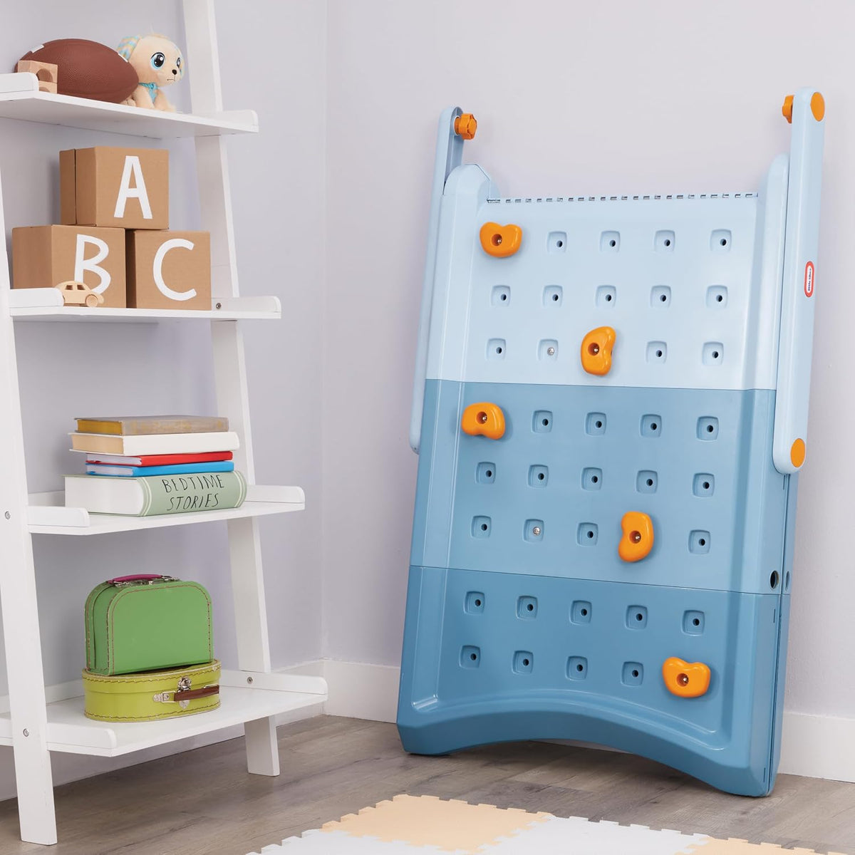 little tikes campin’ & climb wall, active play showing dimensions