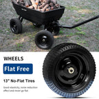 bilt hard 7 cu ft poly garden dump shown in use