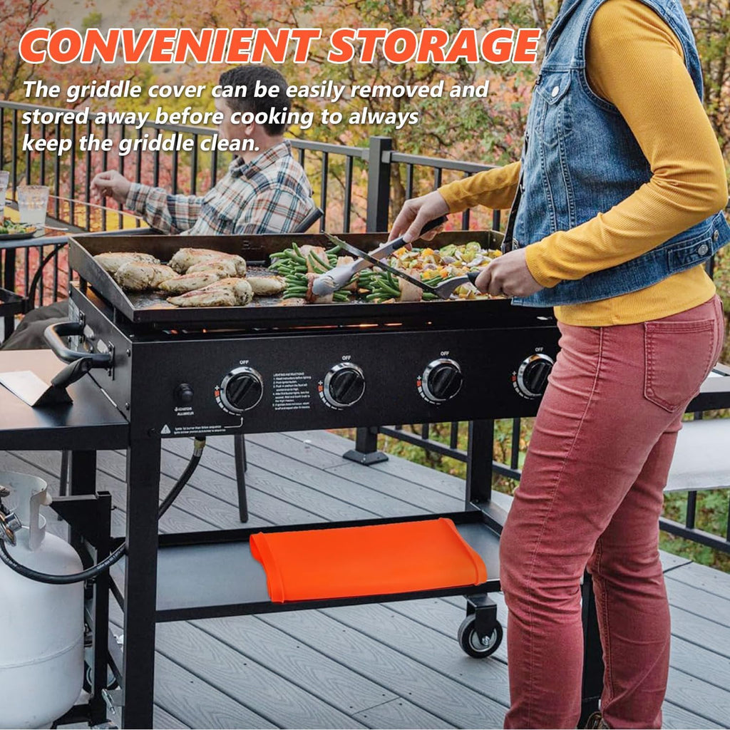 28" Silicone Griddle Mat for Blackstone Heavy Duty Grill Top Cover | All Year Round Protective Mat,Food-grade,Oil & Waterproof,Easy to Clean,450°F Heat Resistant,Outdoor Griddle Accessories