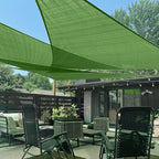 LOVE STORY Custom Size 10'x15'x18' Piquant Green Sun Shade Sail Right Triangle Sunshade Fabric Awning Canopy for Patio Backyard Carport Pergola (Customized)