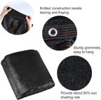 tuparka 90% black shade cloth 10ft x 20ft shown in use