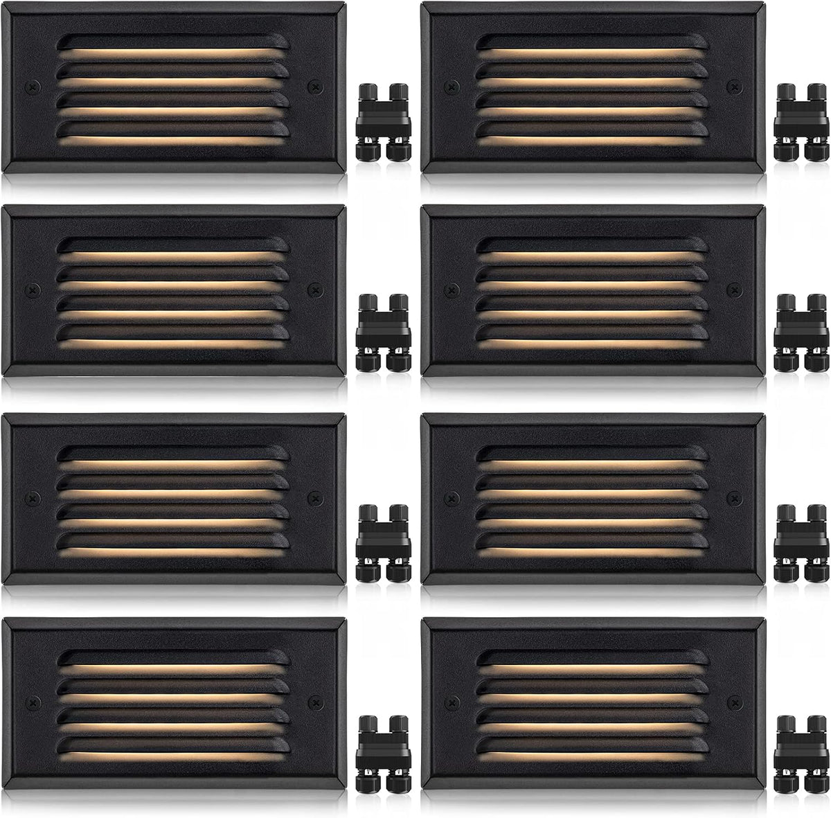 sunvie 8-pack low voltage step lights 5w 6in, main product view