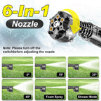 cordless portable washer, brushless motor, 4 speed modes showing dimensions