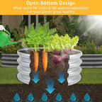 Garden Galvanized Raised Garden Bed Kit - Metal Planter Boxes for Vegetables/Herbs/Flowers, Heavy-Duty Steel Outdoor Garden Box with Reinforced Edges(3X3X1FT)