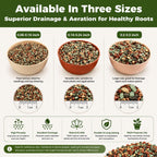 18 Pounds Mix Horticultural Lava Rocks, 5-8 mm Lava Rocks for Plants, Bonsai Rocks Horticultural Grit Soil Cover Gravel for Succulents and Hydroponics, Fairy Gardening, Top Dressing, Plant Drainage