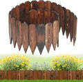 rustic pine wood garden fence - 6.6ft l*12in, main product view