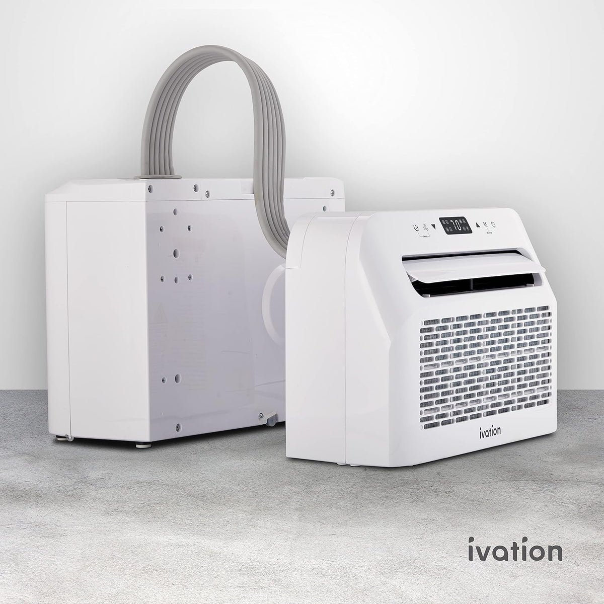 ivation 6,500 btu camper air conditioner | portable, close-up detail
