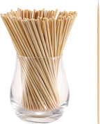 1000 PCS Bamboo Skewers, 6 Inch Food Sticks for Appetizers Fruit Kebabs | Natural Mini Wooden Skewers for Barbecue Grilling Burger Sausage, Cocktail Picks for Drinks, Long Toothpicks Tooth Picks