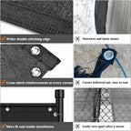 winpull privacy fence screen 6ft x 50ft, heavy showing dimensions