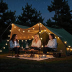RTTY Dense-Glow Outdoor String Lights 50ft, G40 Led Patio Globe Lights with 26pcs Plastic Bulbs, Shatterproof Waterproof Connectable Hanging for Porch Cafe Bistro Backyard Gazebo Balcony Deck Party