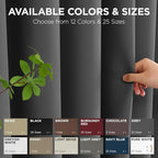 Joydeco Blackout Door Curtain for Doorway Privacy 96 Inches Long, Grommet Closet Curtain for Open Closet, Room Divider for Bedroom Living Room (Grey, 52Wx96L, 1 Panel)