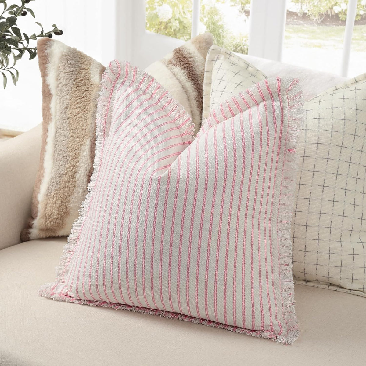 zwjd throw pillow covers 20x20 set of 2 shown in use