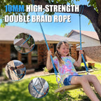 2 Pack Tree Swing Straps Hanging Kit with Stainless Steel Buckle | 3FT Heavy Duty 2000lb Capacity Hammock Straps, Adjustable Rope Straps for Tire Swing, Porch Swing, Camping & Playground