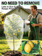4ft x 5ft insect bird netting for garden, side view